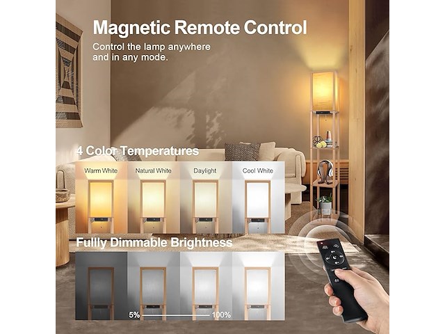 Outon dimbare vloerlamp - afbeelding 3 van  4