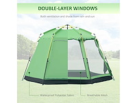 Outsunny 6-persoons instant automatische kampeertent - afbeelding 6 van  7
