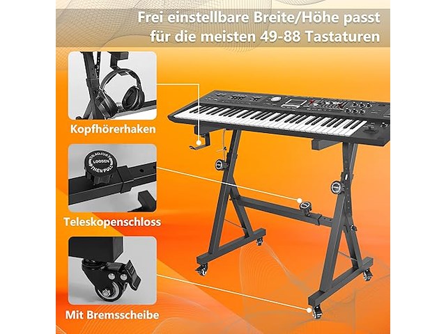 Ouutmee keyboardstandaard - afbeelding 3 van  4