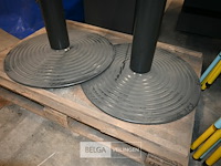 Ovale houten tafel op 2 poten - afbeelding 3 van  5