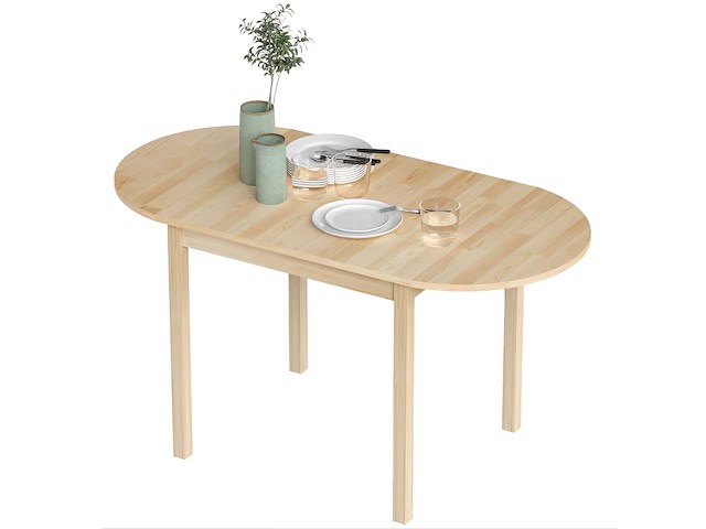 Ovale opklapbare eettafel - afbeelding 3 van  8