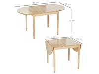 Ovale opklapbare eettafel - afbeelding 8 van  8