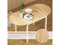 Ovale opklapbare eettafel - afbeelding 4 van  8