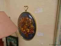 Ovalen kader met droogbloemen - afbeelding 1 van  1