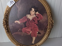 Ovalen kader met prent - afbeelding 1 van  4