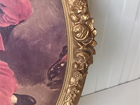 Ovalen kader met prent - afbeelding 3 van  4