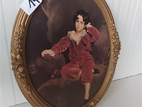 Ovalen kader met prent - afbeelding 4 van  4