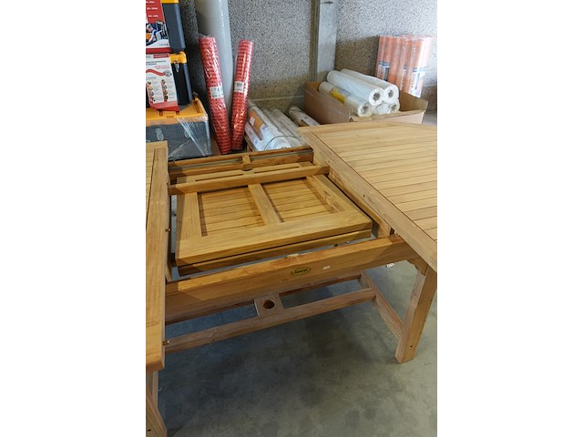 Ovalen teakhouten tafel, jeparas, uitschuifbaar gf028 - afbeelding 6 van  11