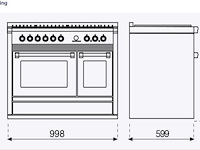 Oven meubel steel a10ff-4t - cs4886 - afbeelding 2 van  10