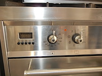 Oven multi functioneel in inox met 6 vuurpitten, merk smeg, met achterplaat en dampkap (siemens) - afbeelding 6 van  12