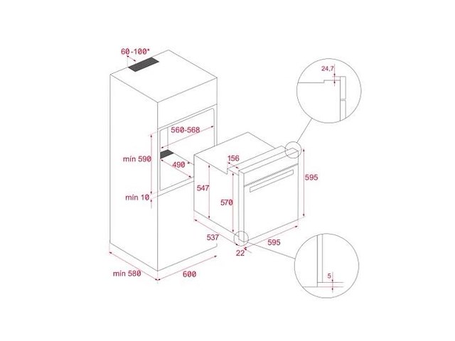 Oven teka hlb 8400pbk - afbeelding 8 van  8