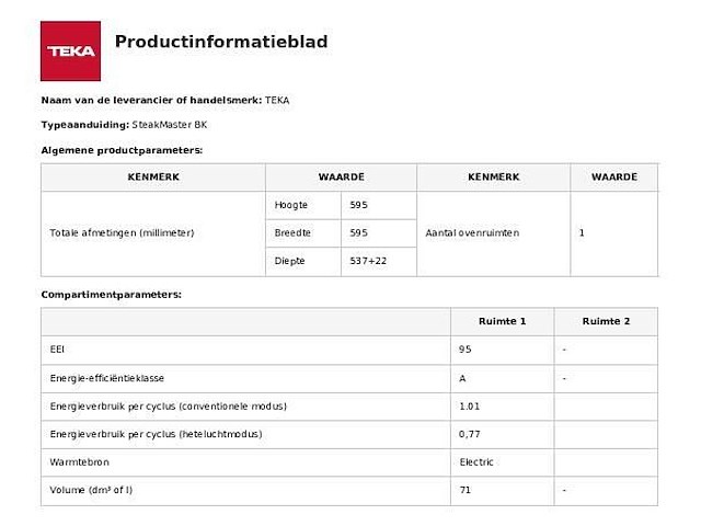 Oven teka steakmaster - afbeelding 6 van  6