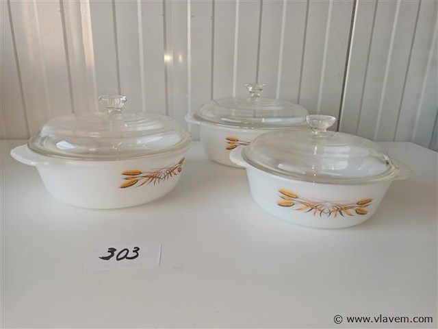 Ovenschotels fire king. 3 stuks - afbeelding 1 van  3