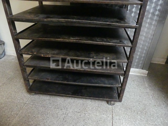 Oventrolley met plaat 60x40 cm (4 kanten) - afbeelding 2 van  6