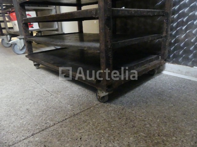 Oventrolley met plaat 60x40 cm (4 kanten) - afbeelding 6 van  6