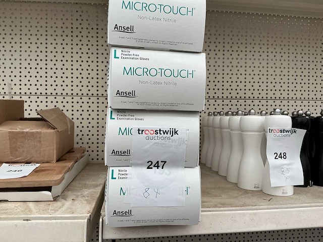 Overig hygiene uitrusting latex handschoenen (8x) - afbeelding 1 van  1