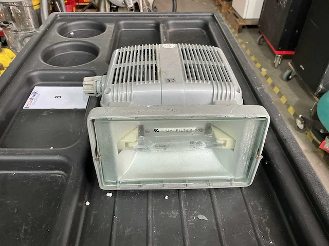 Overige lichttechniek- alu profiel met 2 x halogeenlamp - afbeelding 1 van  3