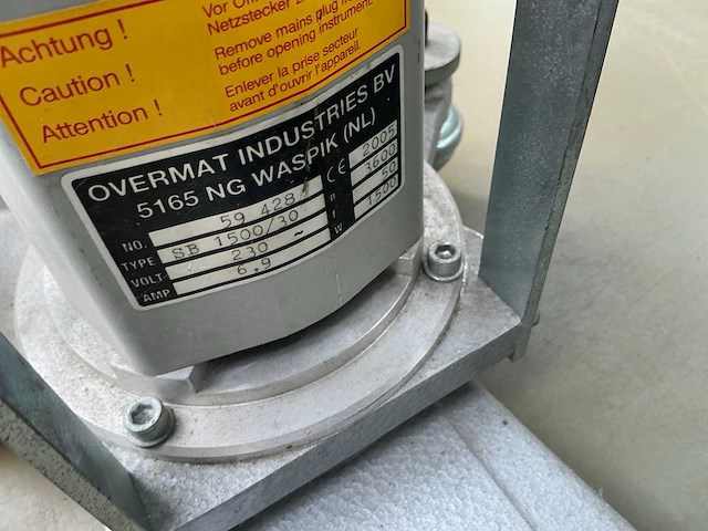 Overlat ind. sb1500 kantenschuurmachine - afbeelding 3 van  3