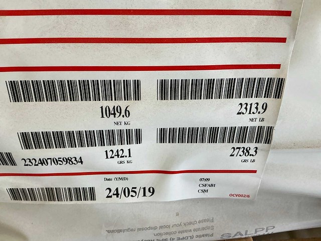 Owens corning m123 450 250 2st glasvezelmat (9x) - afbeelding 5 van  5