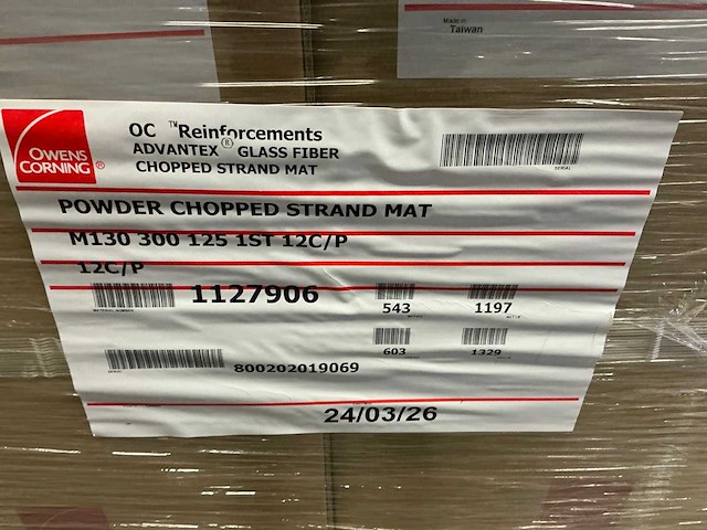 Owens corning m130 300 125 glasvezelmat (12x) - afbeelding 3 van  4