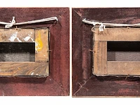 P. besson, two paintings with kittens, 20thc, oil on canvas 12.5 x 17.5 cm. (4.91 x 6.88 in.), frame: 29 x 24 cm. (11.41 x 9.44 in.) - afbeelding 3 van  9