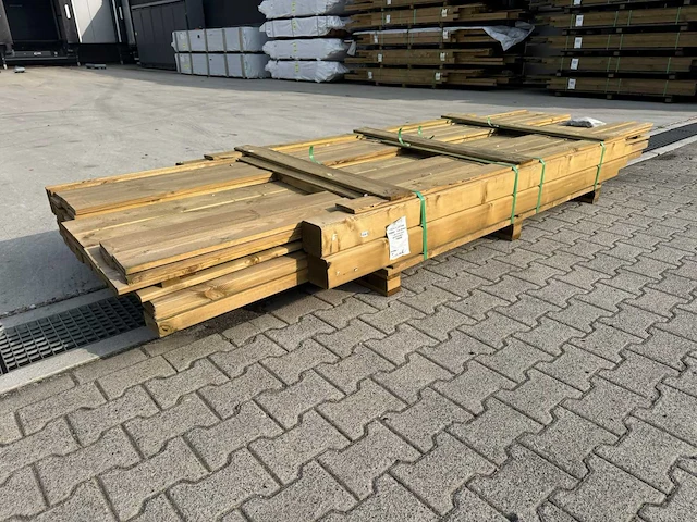 P068900 - prieel modern middel vuren groen geïmpregneerd - afbeelding 4 van  15