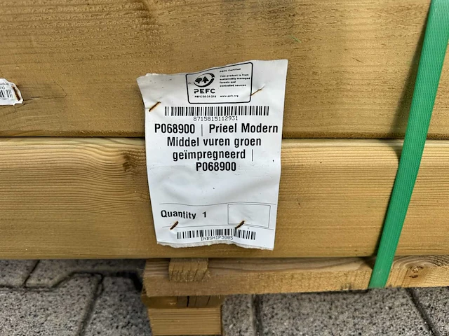 P068900 - prieel modern middel vuren groen geïmpregneerd - afbeelding 5 van  15