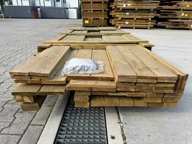 P068900 - prieel modern middel vuren groen geïmpregneerd - afbeelding 13 van  15