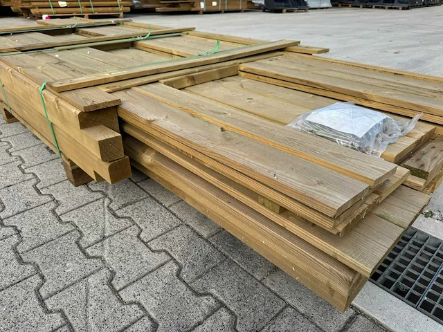 P068900 - prieel modern middel vuren groen geïmpregneerd - afbeelding 15 van  15