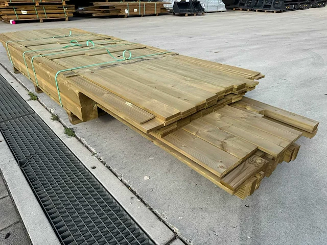 P068903 - prieel modern groot vuren groen geïmpregneerd - afbeelding 8 van  17