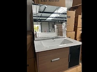 P1-80 badkamerkast met wastafel en led-spiegel - afbeelding 10 van  10