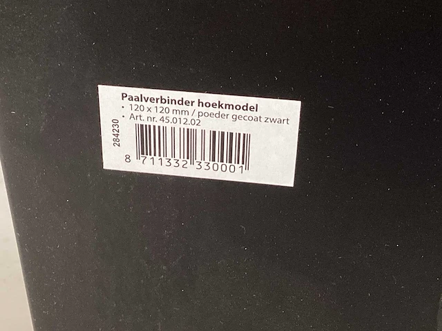 Paalverbinder hoekmodel, 120x120mm (9x) - afbeelding 3 van  3