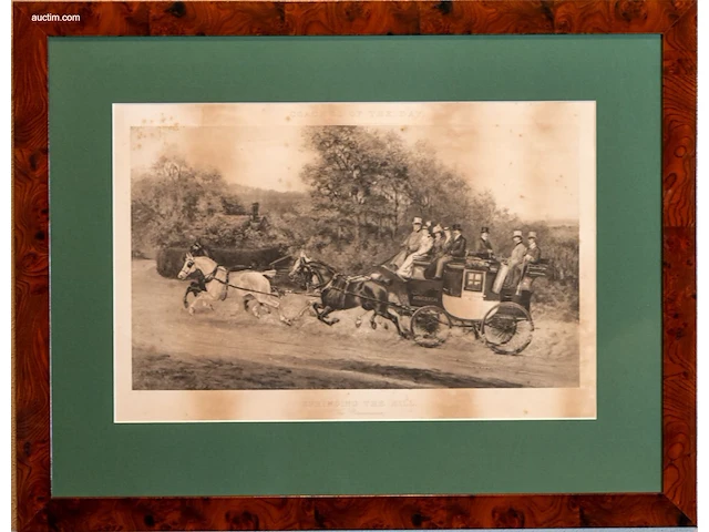 Paar 19e-eeuwse engelse gravures h. whittaker... - afbeelding 1 van  2