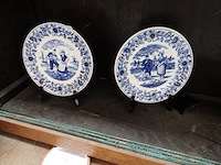 Paar borden delft - afbeelding 1 van  2