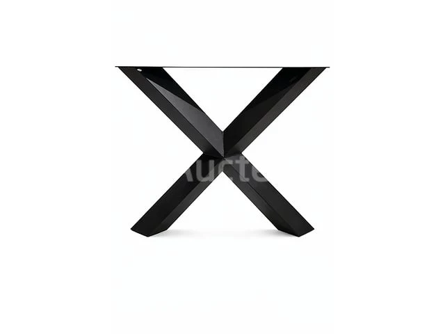 Paar nieuwe black metal x poten 80x10x72cm - afbeelding 2 van  2