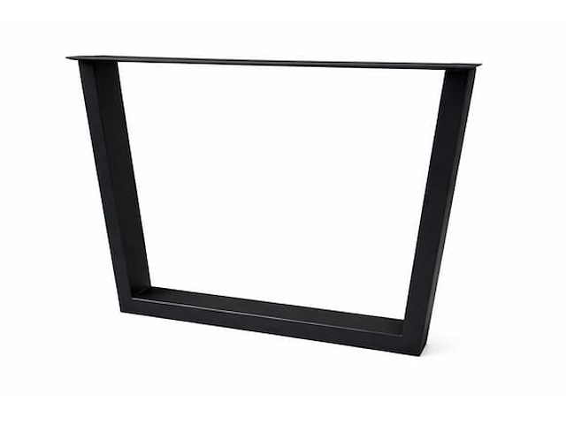 Paar nieuwe zwarte metalen u-benen 80x10x72cm - afbeelding 1 van  1