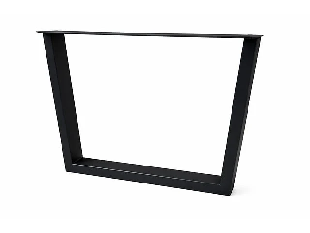 Paar nieuwe zwarte metalen u-benen 80x10x72cm - afbeelding 1 van  1