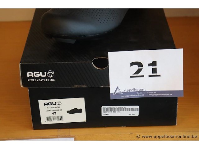 Paar wielrenschoenen agu r410 black; maat 43 - afbeelding 2 van  2