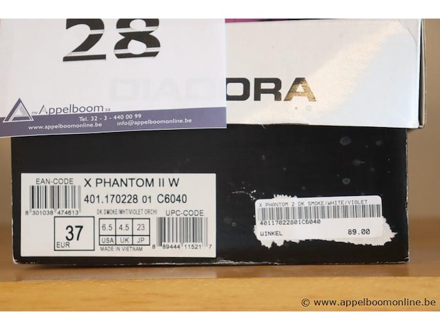 Paar wielrenschoenen diadora x phantom iiw, maat 37 - afbeelding 2 van  2
