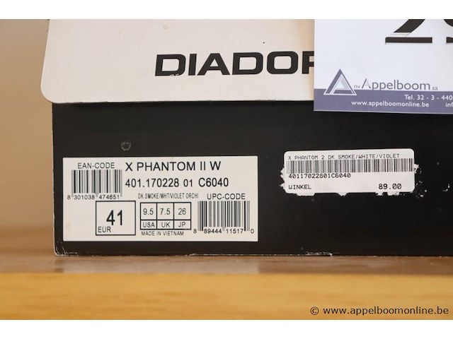 Paar wielrenschoenen diadora x phantom iiw, maat 41 - afbeelding 2 van  2