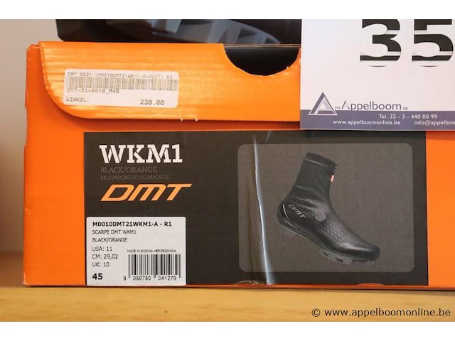 Paar wielrenschoenen dmt wkm1, maat 45 - afbeelding 2 van  2