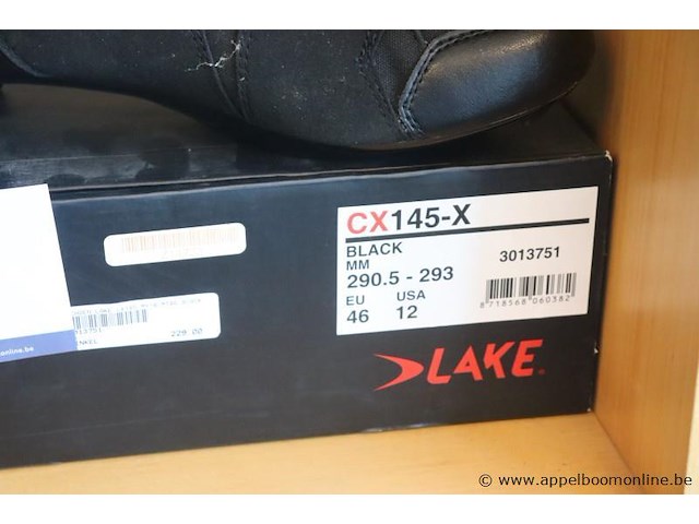 Paar wielrenschoenen lake cx14-x, maat 46 - afbeelding 2 van  2