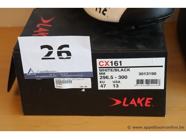 Paar wielrenschoenen lake cx161, maat 47 - afbeelding 2 van  2