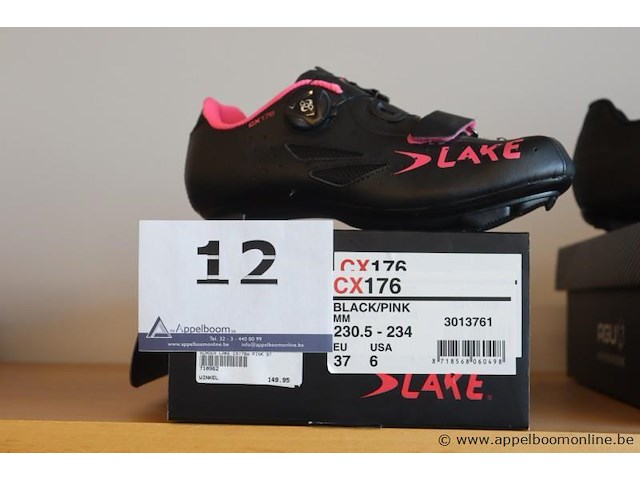 Paar wielrenschoenen lake cx179, maat 37 - afbeelding 1 van  2