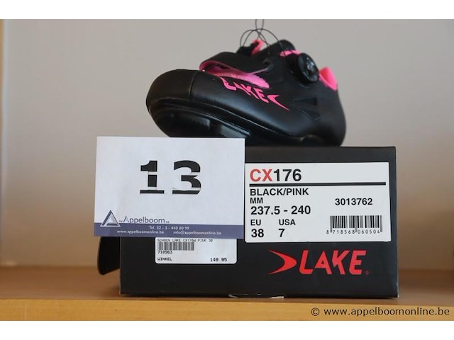 Paar wielrenschoenen lake cx179, maat 38 - afbeelding 1 van  2