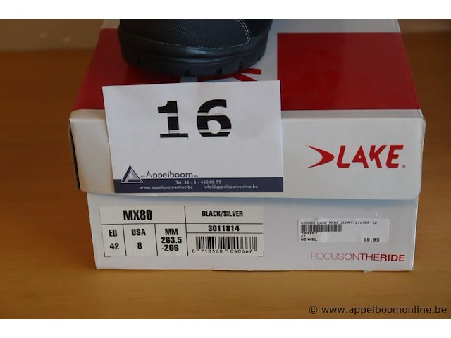 Paar wielrenschoenen lake m 42 - afbeelding 2 van  2