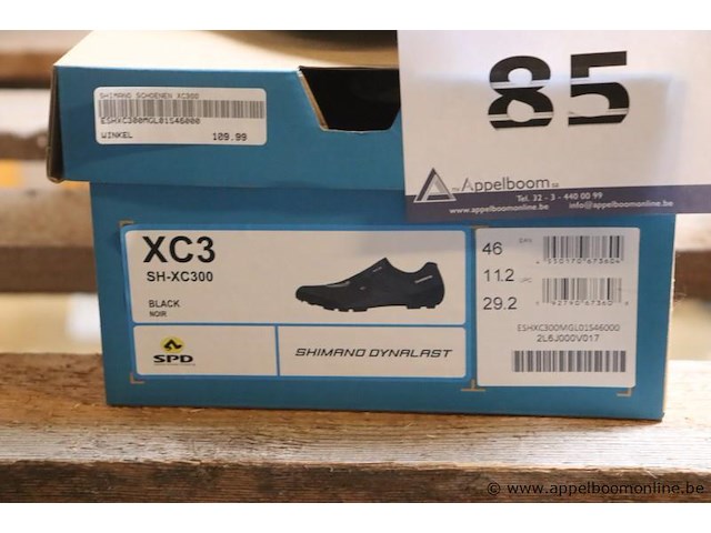 Paar wielrenschoenen shimano xc3, maat 46 - afbeelding 2 van  2