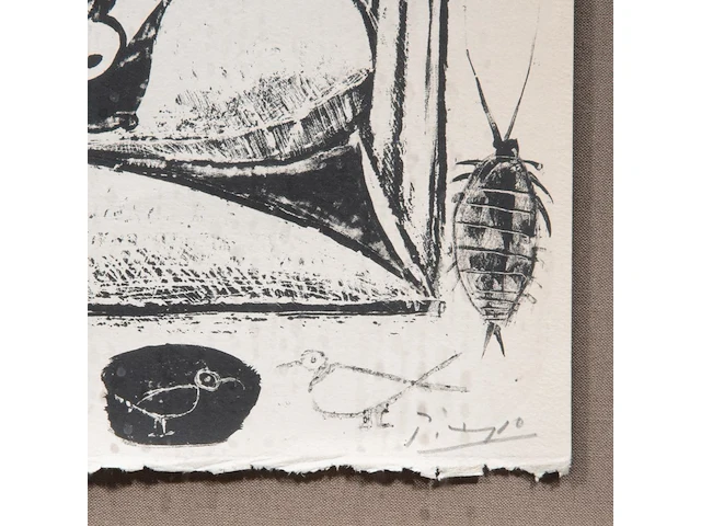 Pablo picasso (1881-1973), 'les deux femmes nues' (1946), lithograph on arches, n° 41/50 (bloch 390) 33 x 44 cm. (12.99 x 17.32 in.), frame: 76 x 87.5 cm. (29.92 x 34.45 in.) - afbeelding 4 van  5