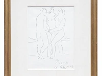 Pablo picasso (1881-1973), 'trois nus', 1923, ink on paper 25 x 19 cm. (9.83 x 7.48 in.), frame: 42 x 35.5 cm. (16.53 x 13.98 in.) - afbeelding 2 van  9
