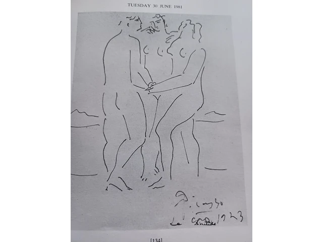 Pablo picasso (1881-1973), 'trois nus', 1923, ink on paper 25 x 19 cm. (9.83 x 7.48 in.), frame: 42 x 35.5 cm. (16.53 x 13.98 in.) - afbeelding 9 van  9